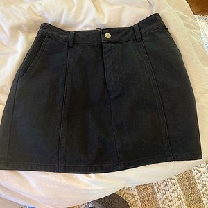 Black denim jean skirt!